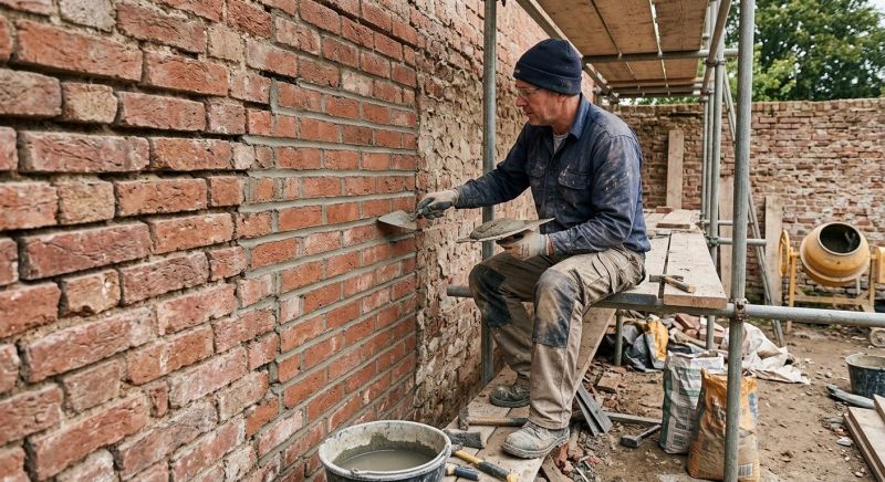 Our team working on Masonry Service projects in Sacramento, CA