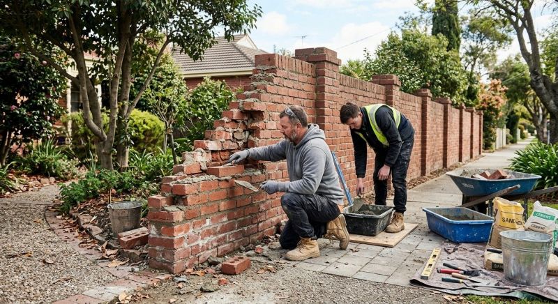 Brick Fence Repair in Sacramento, CA