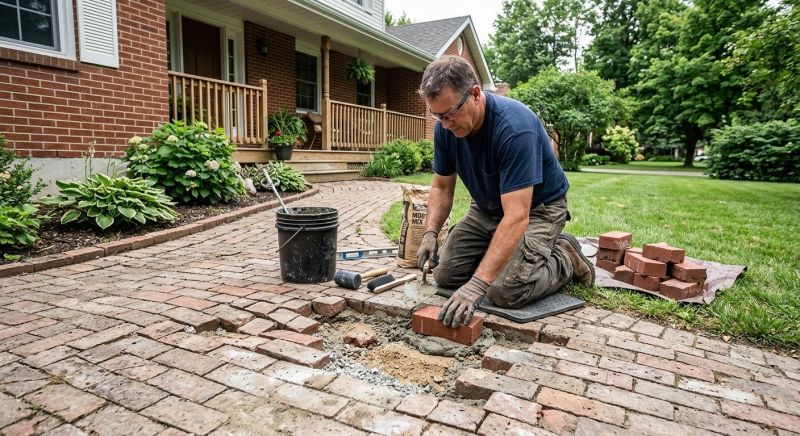 Brick Flatwork Repair in Davis, CA