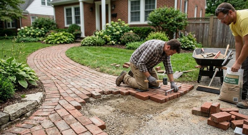 Brick Flatwork Repair in Folsom, CA