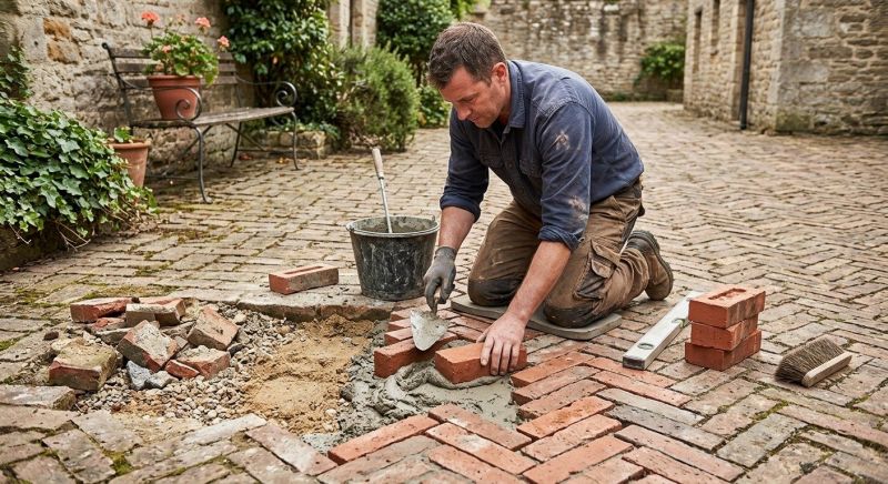 Brick Flatwork Repair in Galt, CA