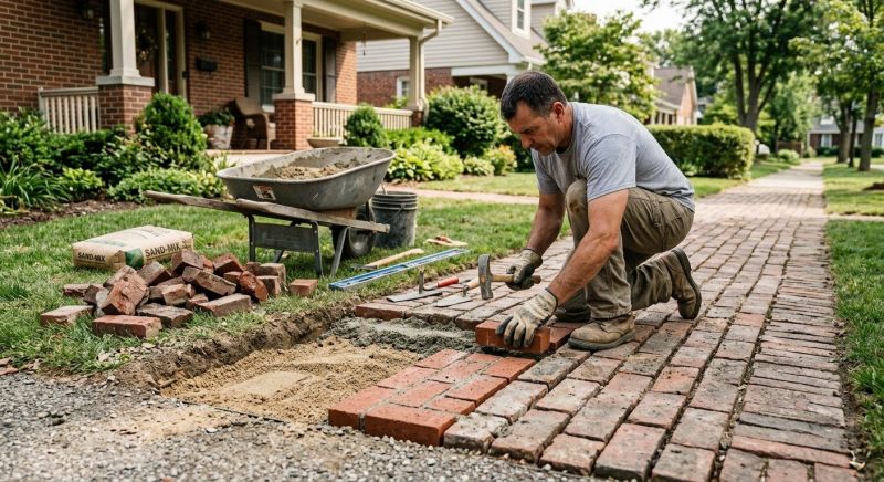 Brick Flatwork Repair in Orangevale, CA