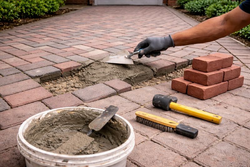 Brick Flatwork Repair in Rocklin, CA