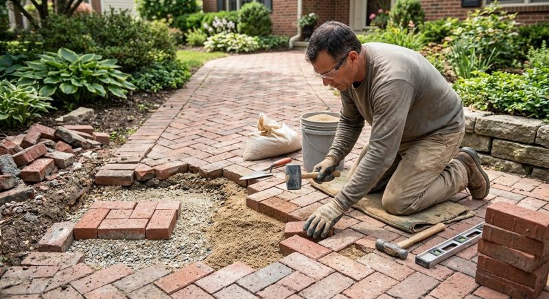 Brick Hardscape Repair in Sacramento, CA