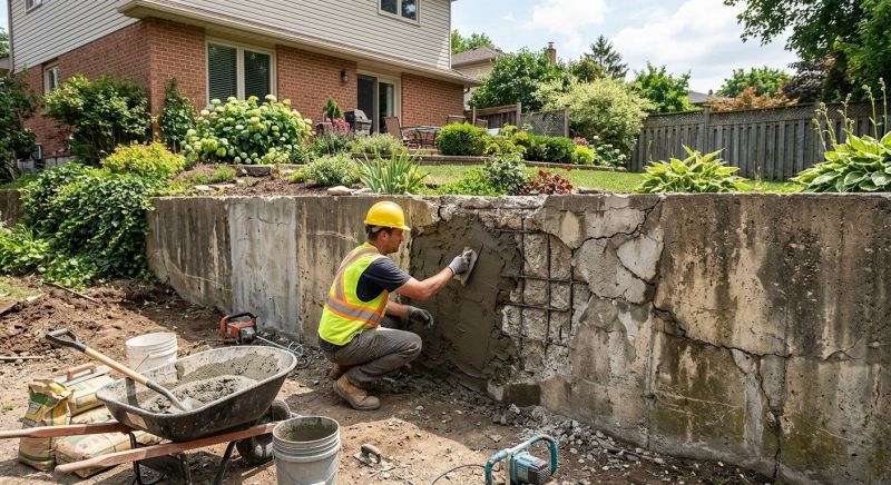 Brick Retaining Wall Repair in Sacramento, CA