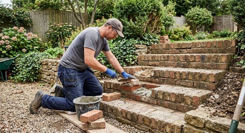 Brick Stairs Repair in Orangevale, CA