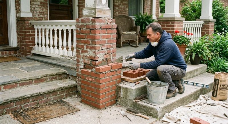 Brick Stairs Repair in West Sacramento, CA