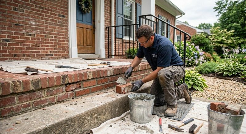 Brick Stairs Repair in Wilton, CA