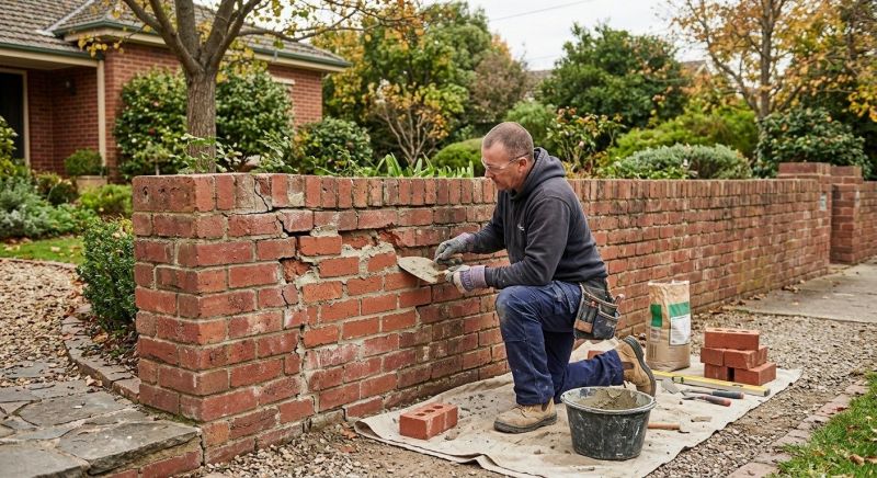 Brick Wall Repair in Granite Bay, CA