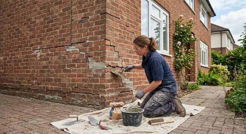 Brick Wall Repair in Roseville, CA