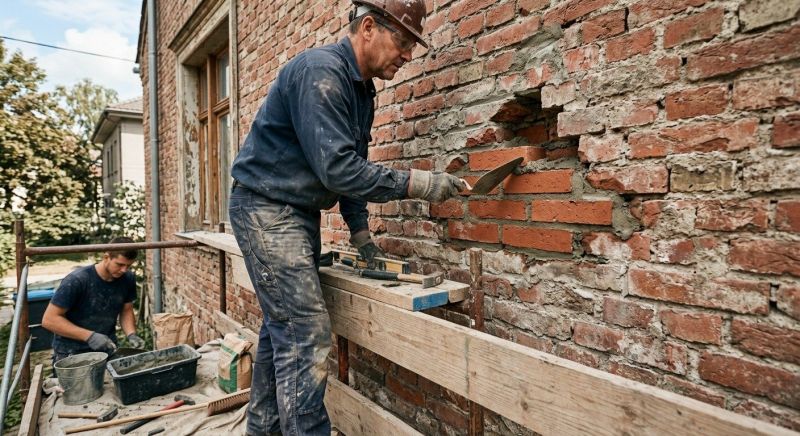 Brick Wall Repair in Woodland, CA