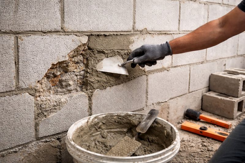Cinder Block Wall Repair in Carmichael, CA