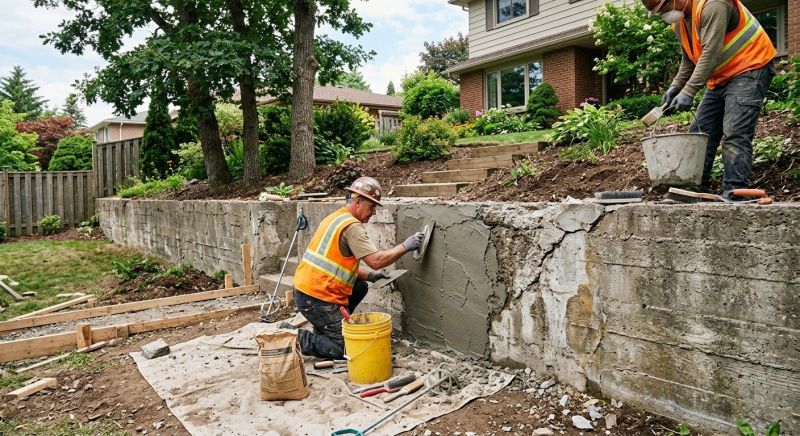 Retaining Wall Repair in Carmichael, CA
