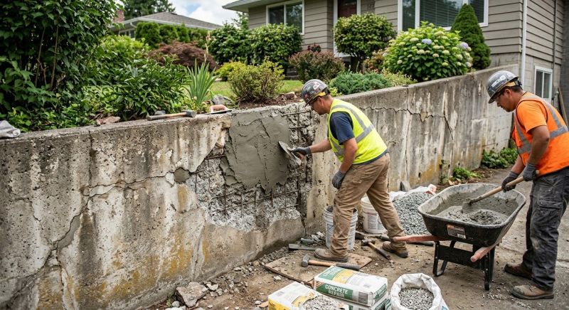 Retaining Wall Repair in Carmichael, CA