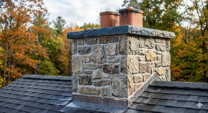 Stone Chimney Installation in Placer County, CA
