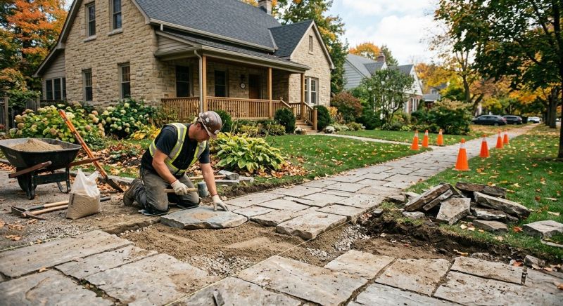 Stone Walkway Repair in Sacramento, CA