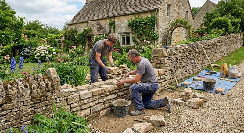 Stone Wall Repair in Rocklin, CA